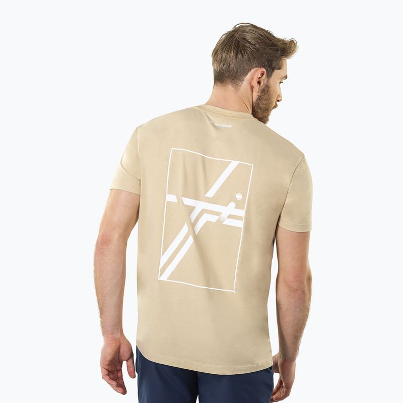 Vyriški marškinėliai Tecnifibre Graphic Tee sand 3