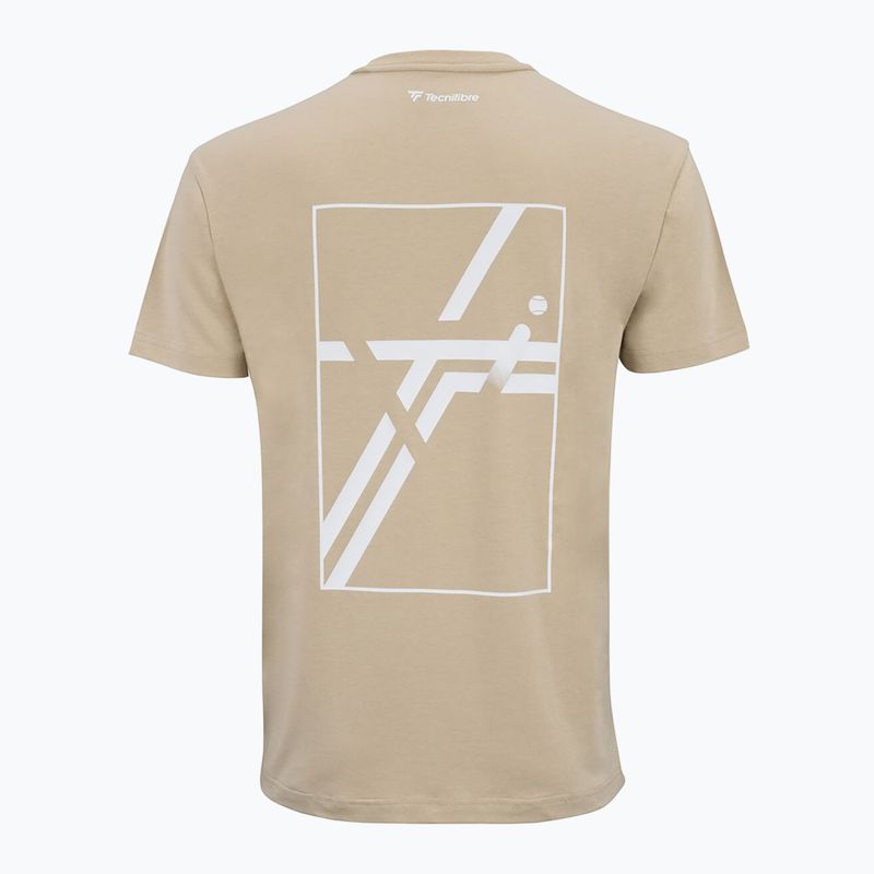 Vyriški marškinėliai Tecnifibre Graphic Tee sand 5