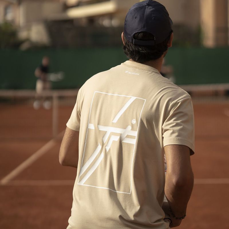 Vyriški marškinėliai Tecnifibre Graphic Tee sand 6