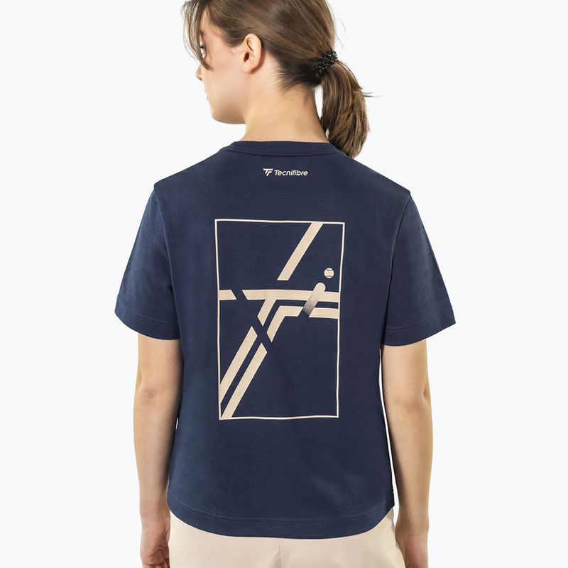 Moteriški marškinėliai Tecnifibre Graphic Tee W navy 3
