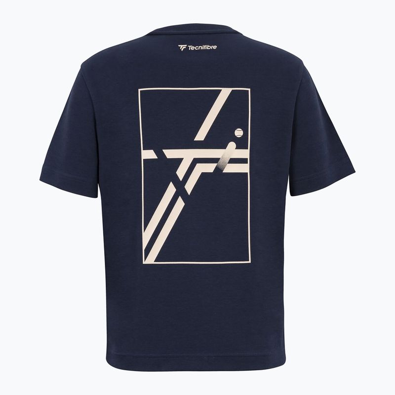 Moteriški marškinėliai Tecnifibre Graphic Tee W navy 5