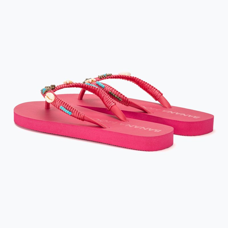 Moteriškos šlepetės per pirštą Banana Moon Luceros Tahuata fushia 3