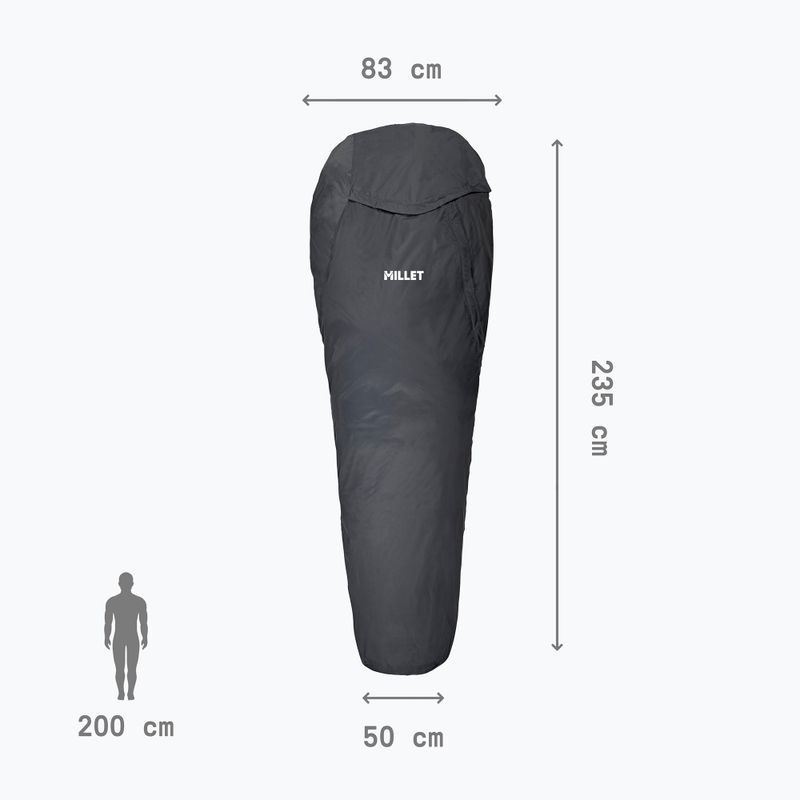 Kempingo brezentas Millet Bivy Bag asphalt 5