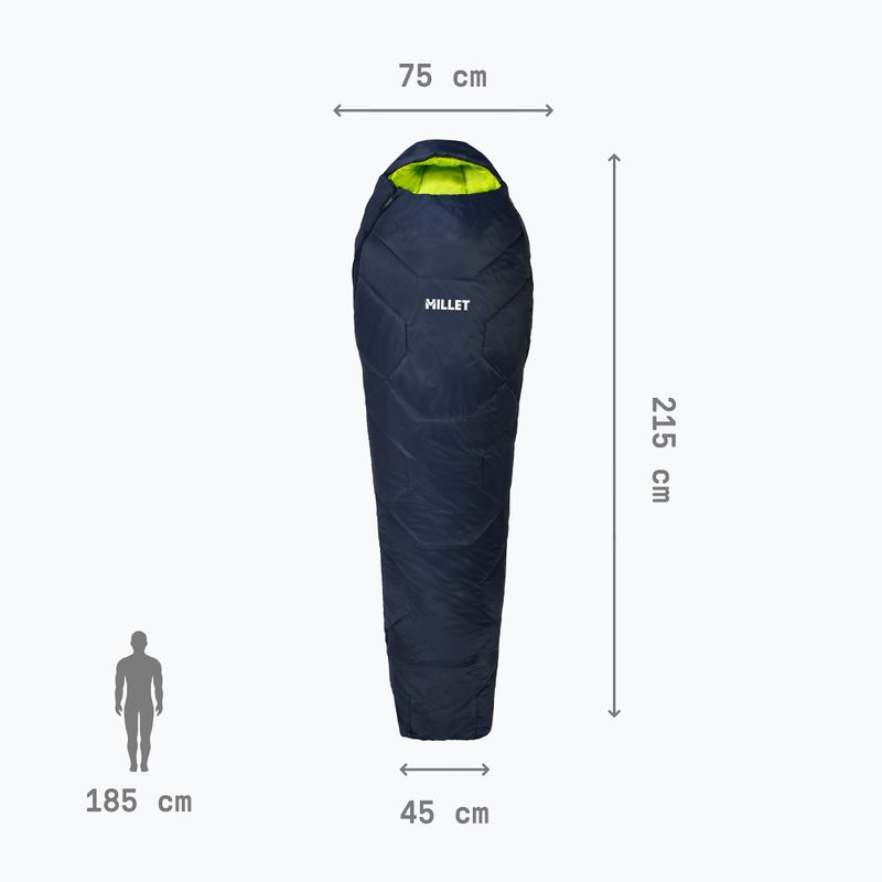 Miegmaišis Millet Baikal 1100 Regular saphir 4