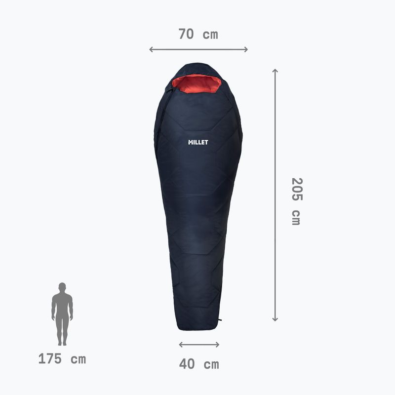 Moteriškas miegmaišis Millet Baikal 750 saphir 4