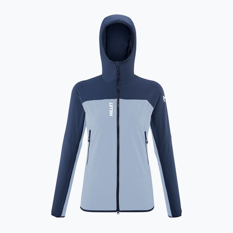 Moteriška softshell striukė Millet Fusion XCS Hoodie iceberg/saphir