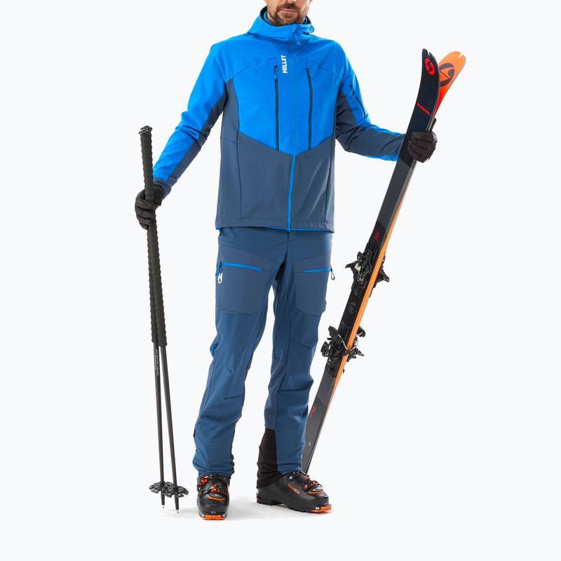 Vyriškos kalnų slidinėjimo kelnės Millet M White Shield navy blue 2