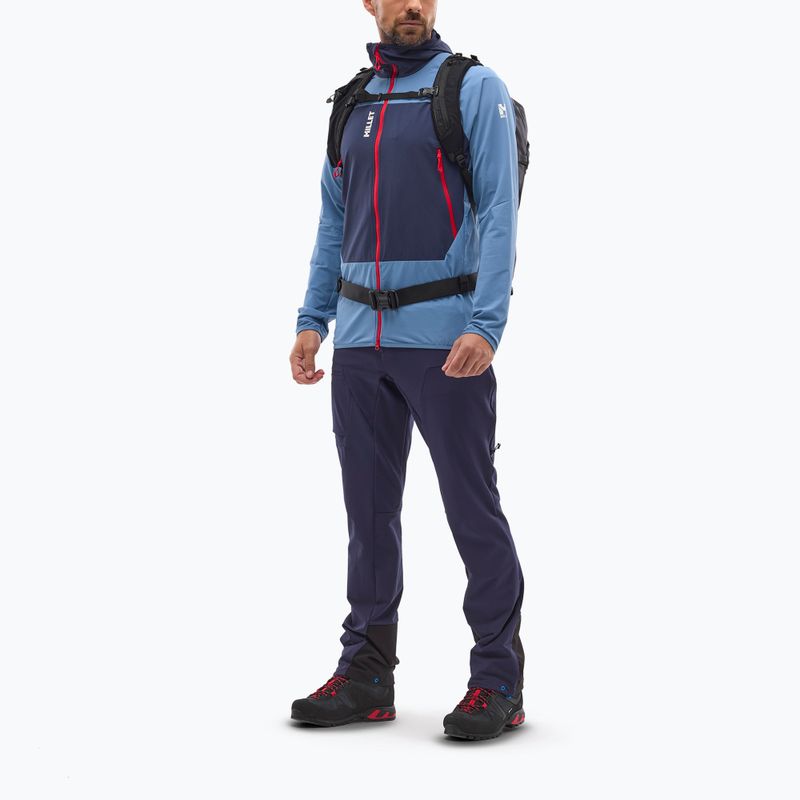 Vyriška softshell striukė Millet Fusion XCS Hoodie coronet blue/saphir 2
