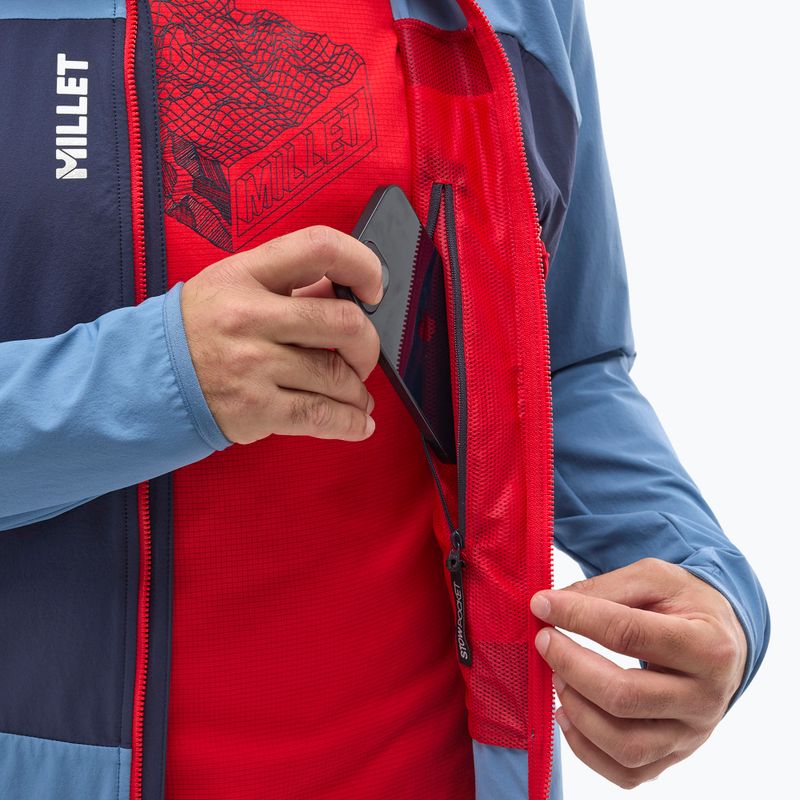 Vyriška softshell striukė Millet Fusion XCS Hoodie coronet blue/saphir 6