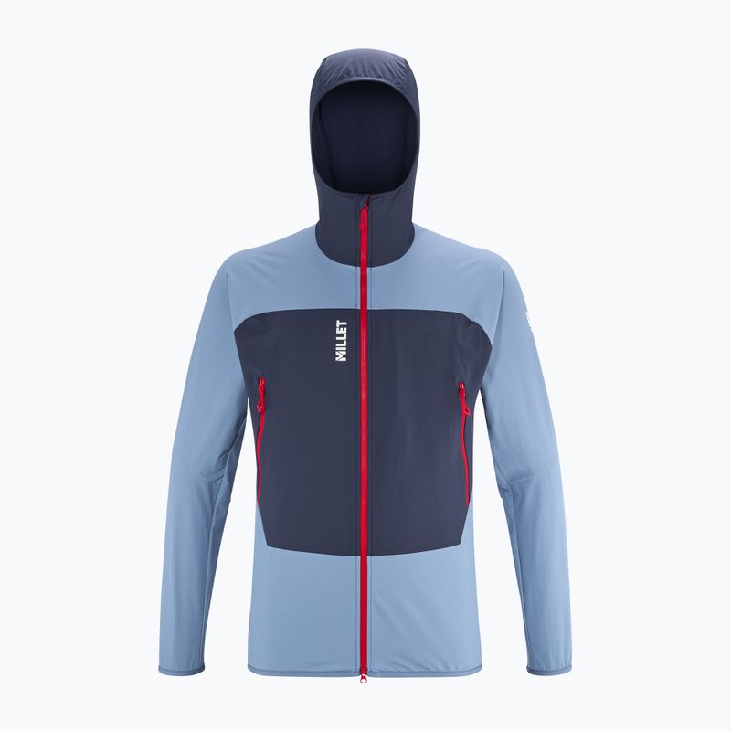 Vyriška softshell striukė Millet Fusion XCS Hoodie coronet blue/saphir 8