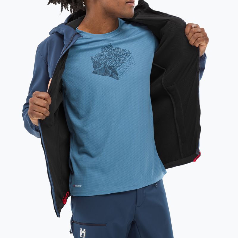 Vyriška softshell striukė Millet Seneca Shield Hoodie saphir 4