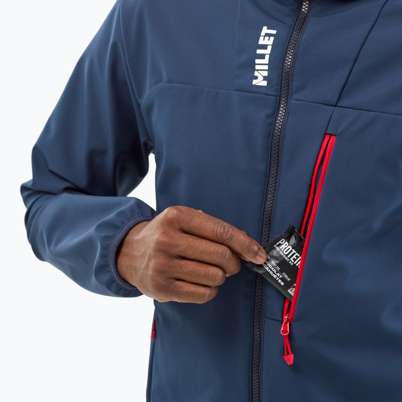 Vyriška softshell striukė Millet Seneca Shield Hoodie saphir 8