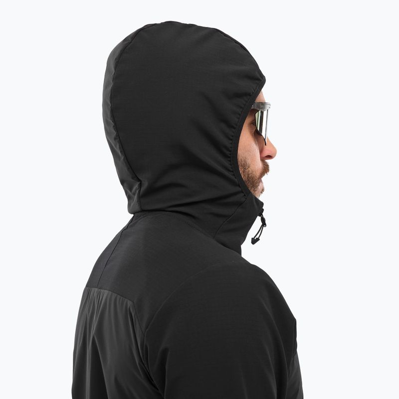 Vyriška hibridinė striukė Millet Seneca Hybrid Hoodie Softshell black 5