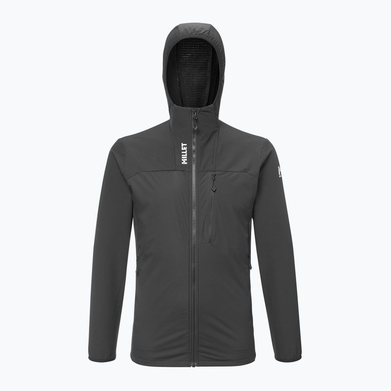 Vyriška hibridinė striukė Millet Seneca Hybrid Hoodie Softshell black 6