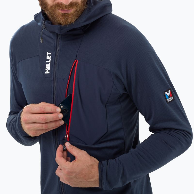 Vyriškas flisinis džemperis Millet Trilogy Icon Lightgrid Hoodie saphir 4
