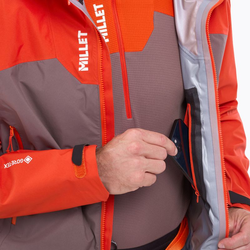 Vyriška lietaus striukė Millet Kamet Gore-Tex Jacket paprika/pepper 7