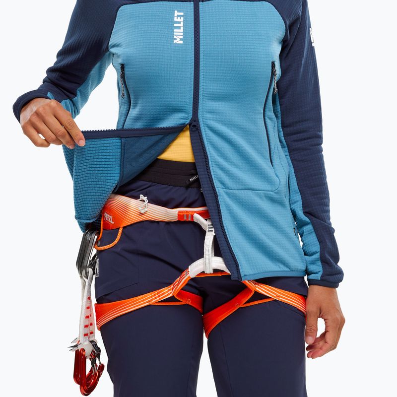 Moteriškas džemperis Millet Fusion Grid Hoodie coronet blue/saphir 5