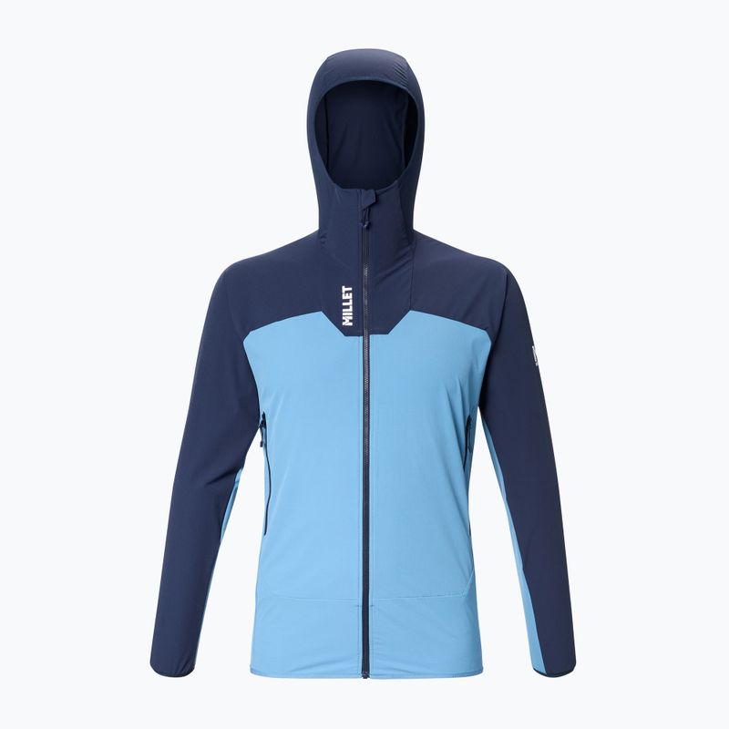 Vyriška softshell striukė Millet Kamet Xcs Light Hoodie coronet blue/saphir 6