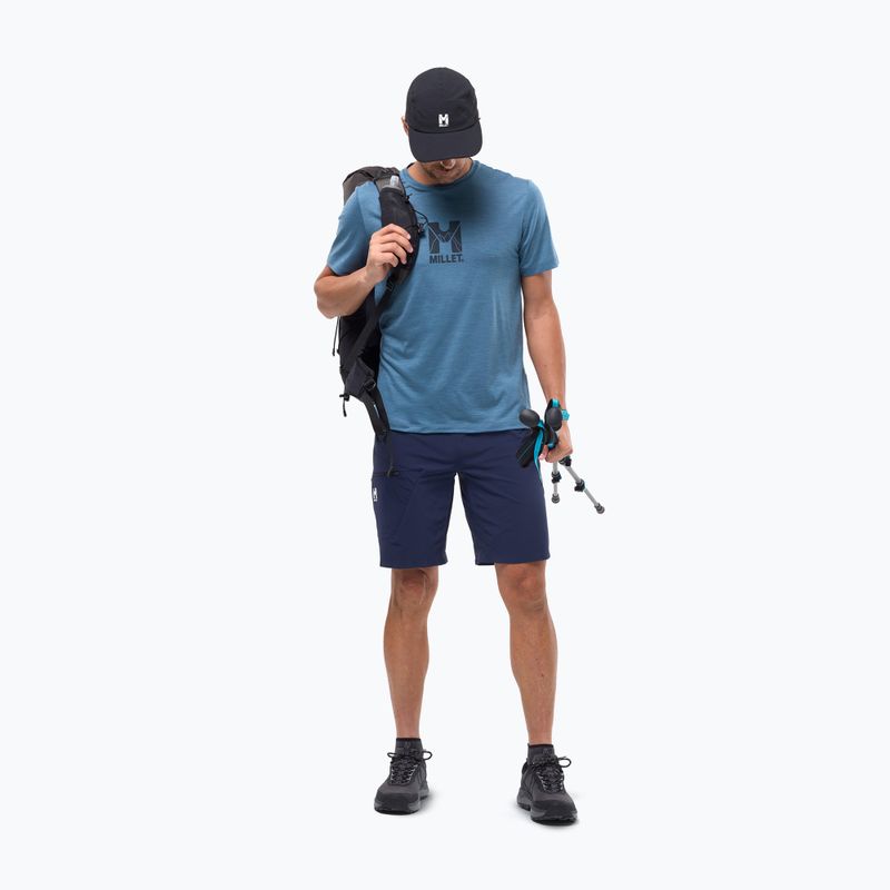 Vyriški marškinėliai Millet Ubic Wool SS coronet blue 2