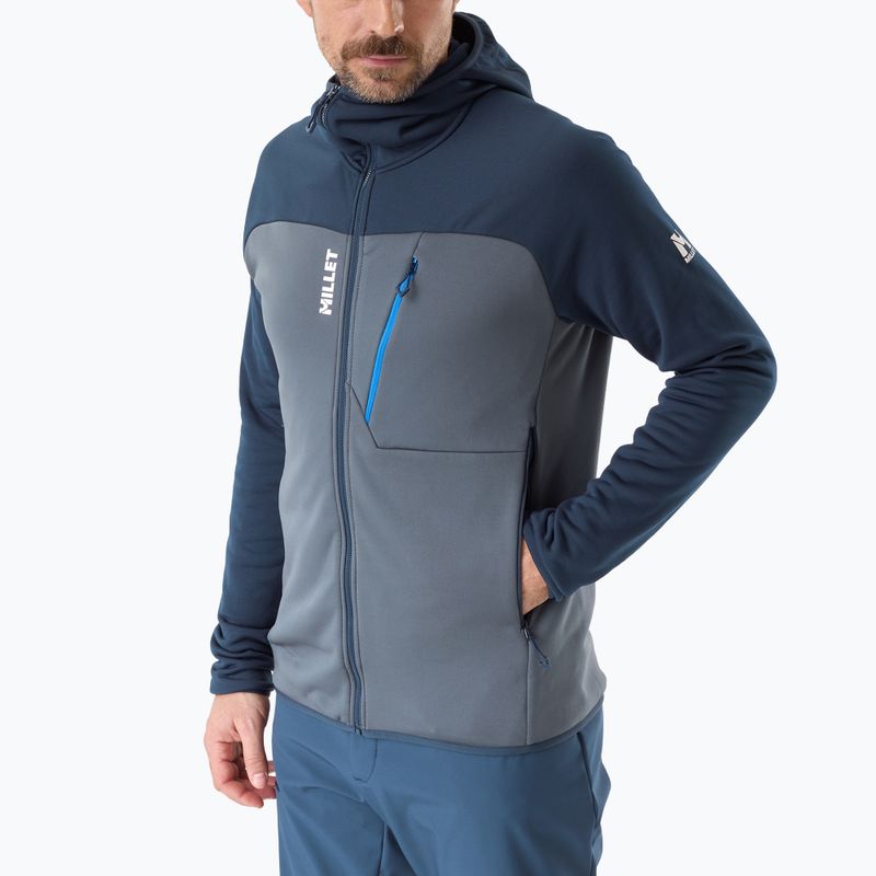 Vyriškas džemperis Millet Seneca Fleece Hoodie saphir/shadow blue 4