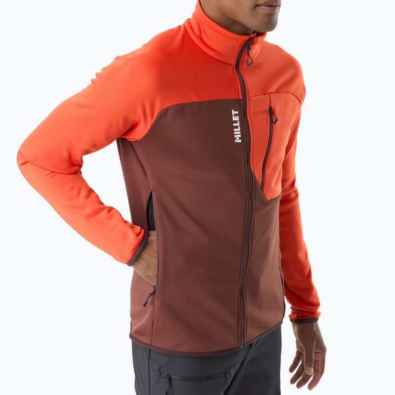 Vyriškas džemperis Millet Seneca Fleece truffle/paprika 4