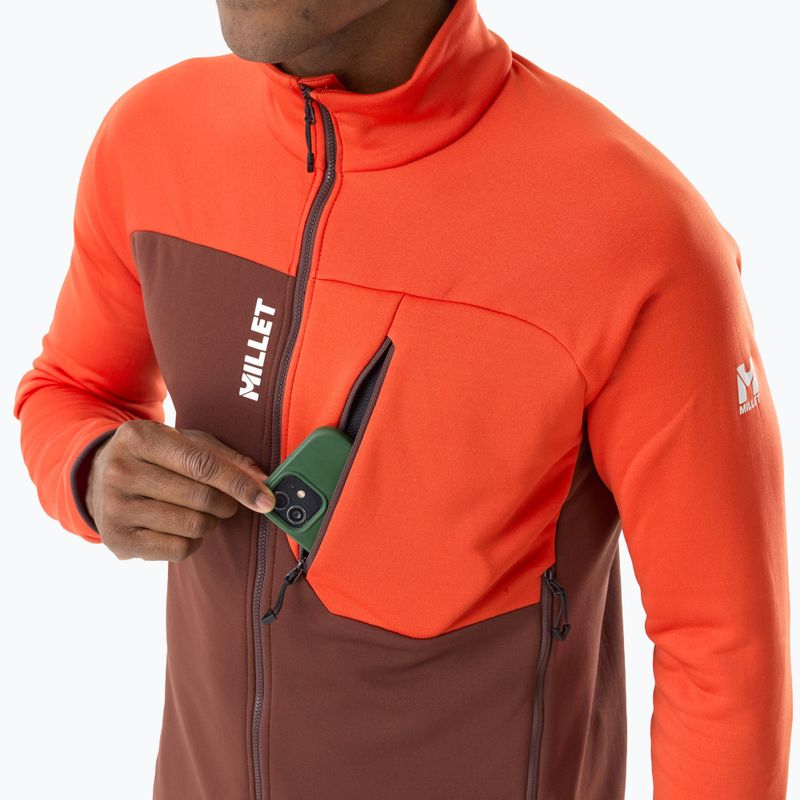 Vyriškas džemperis Millet Seneca Fleece truffle/paprika 5