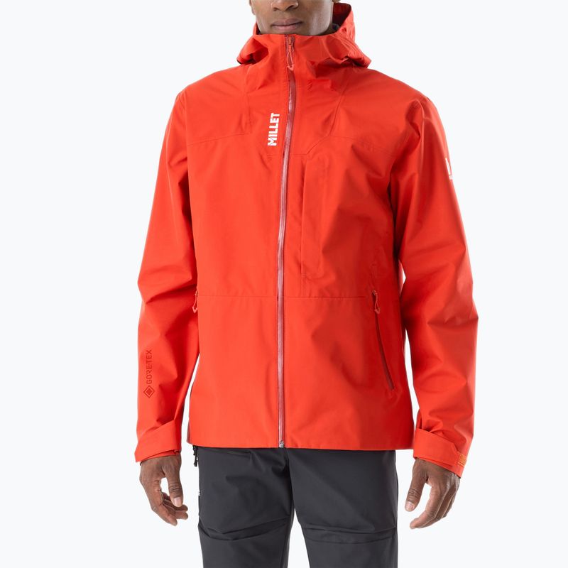 Vyriška lietaus striukė Millet Ubic Gore-Tex 3L paprika