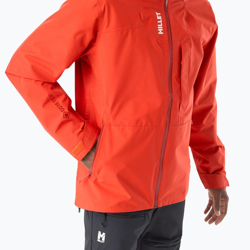 Vyriška lietaus striukė Millet Kamet Gore-Tex Jacket Jacket paprika 5