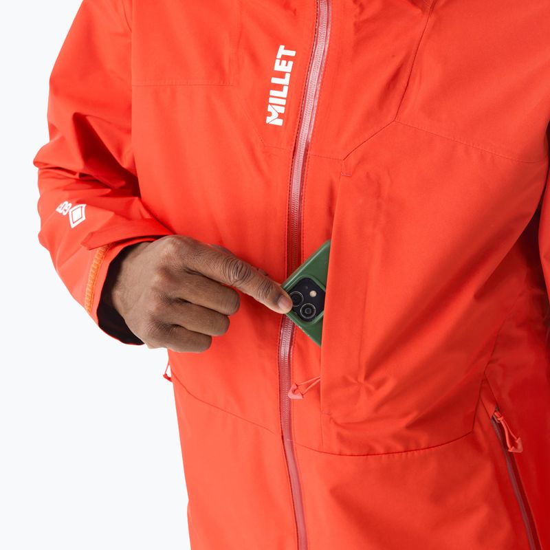 Vyriška lietaus striukė Millet Kamet Gore-Tex Jacket Jacket paprika 6