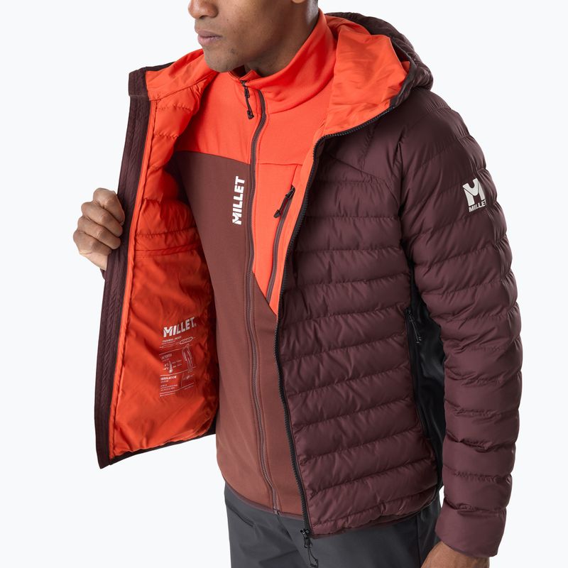 Vyriška pašiltinta striukė Millet Fitz Roy Warm Hoodie Jacket truffle 4