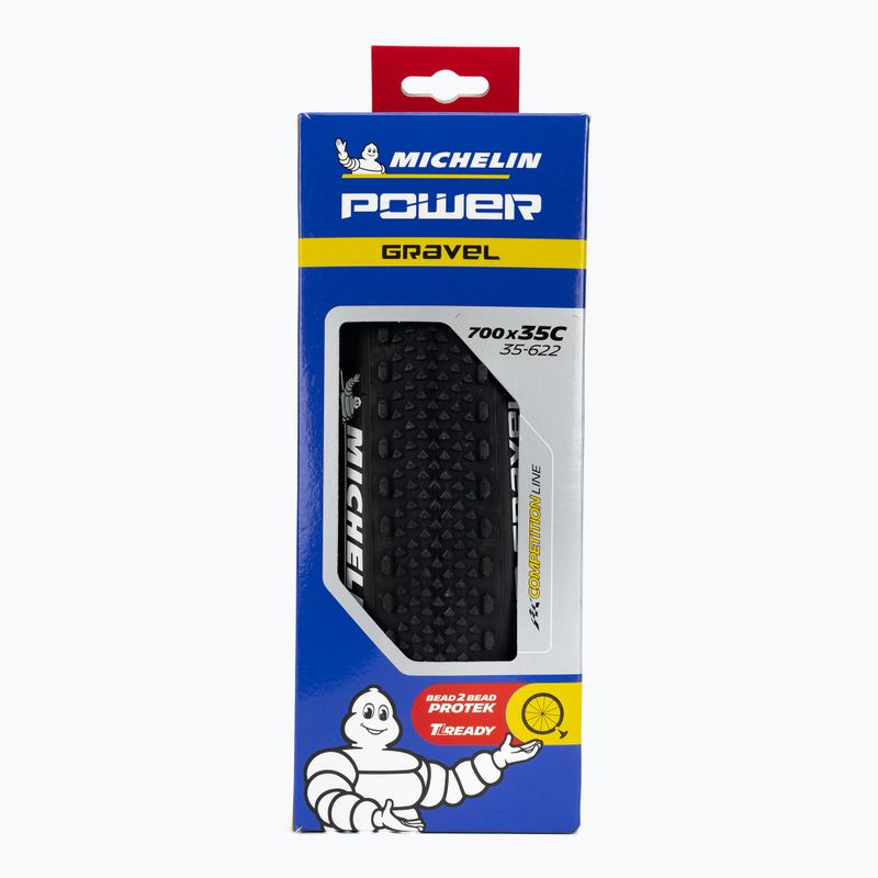 Michelin Power Gravel Ts Tlr V2 Kevlar Competition Line dviračio padanga juoda 424679 2