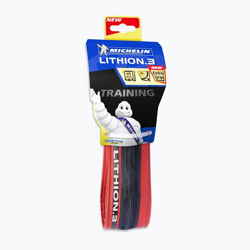 Michelin Lithion3 Ts Kevlar Performance Line raudona 432310 dviračių padanga 3