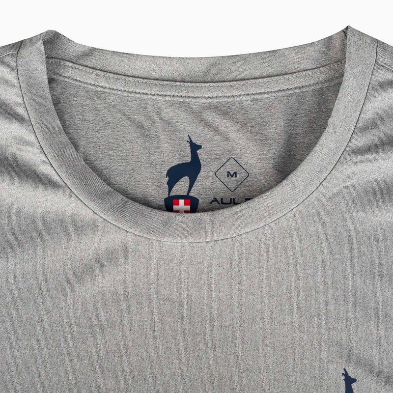 Vyriški marškinėliai Aulp Tommy grey/melange 5