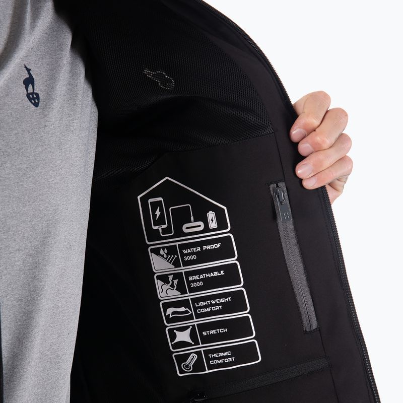 Vyriška softshell striukė Aulp Tiago anthracite melange 5