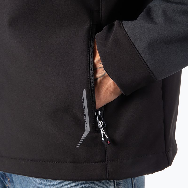 Vyriška softshell striukė Aulp Tiago anthracite melange 10