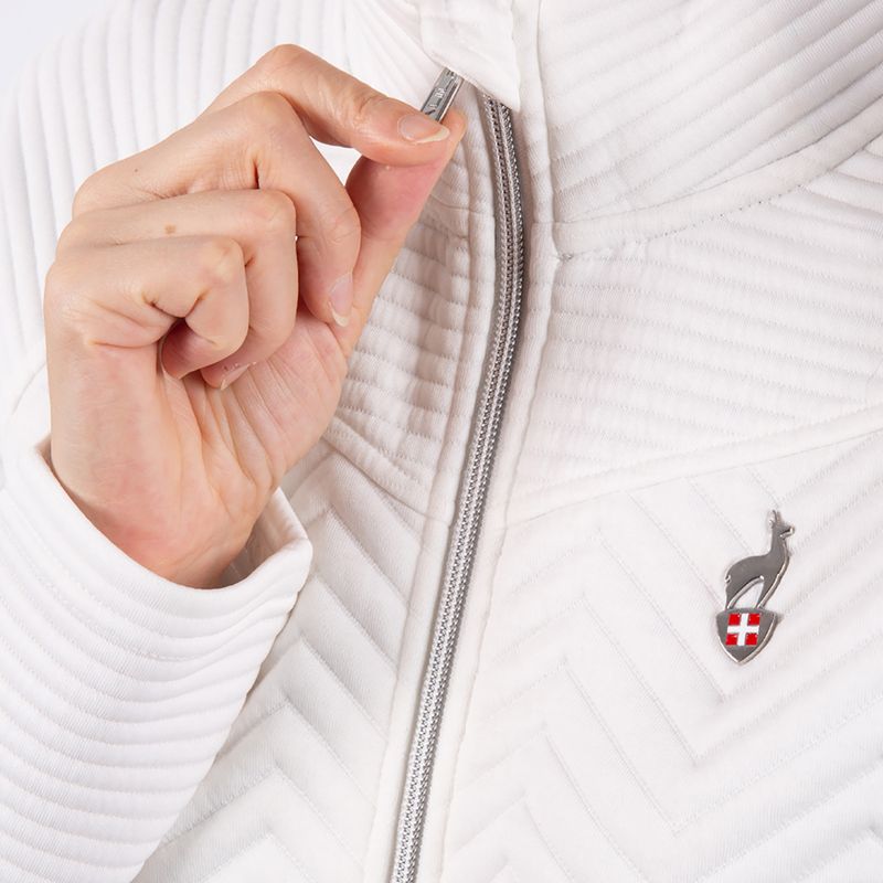 Moteriška vėjo striukė Aulp Simix Jacquard Knit white 3