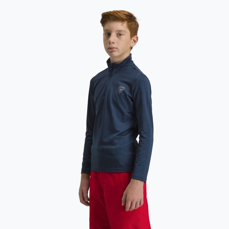 Rossignol Boy 1/2 Zip Warm Stretch vaikiškas slidinėjimo džemperis dark navy 3