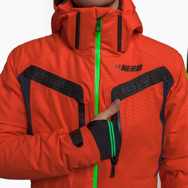 Vyriška slidinėjimo striukė Rossignol Hero Aile Jkt neon red 10