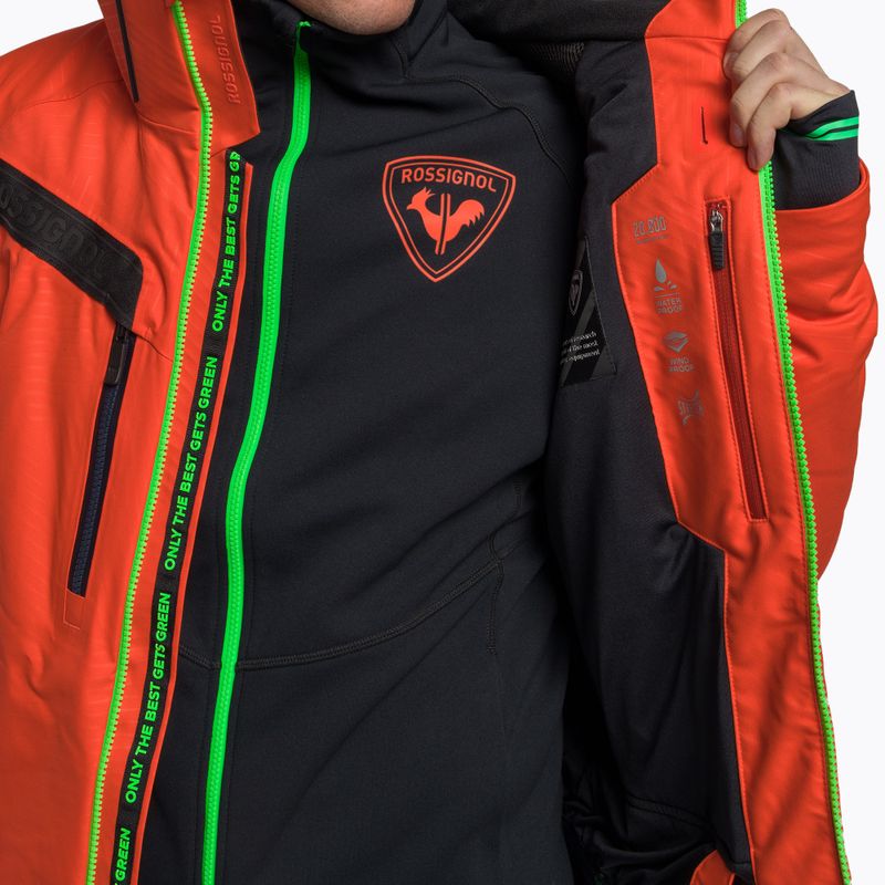 Vyriška slidinėjimo striukė Rossignol Hero Aile Jkt neon red 14