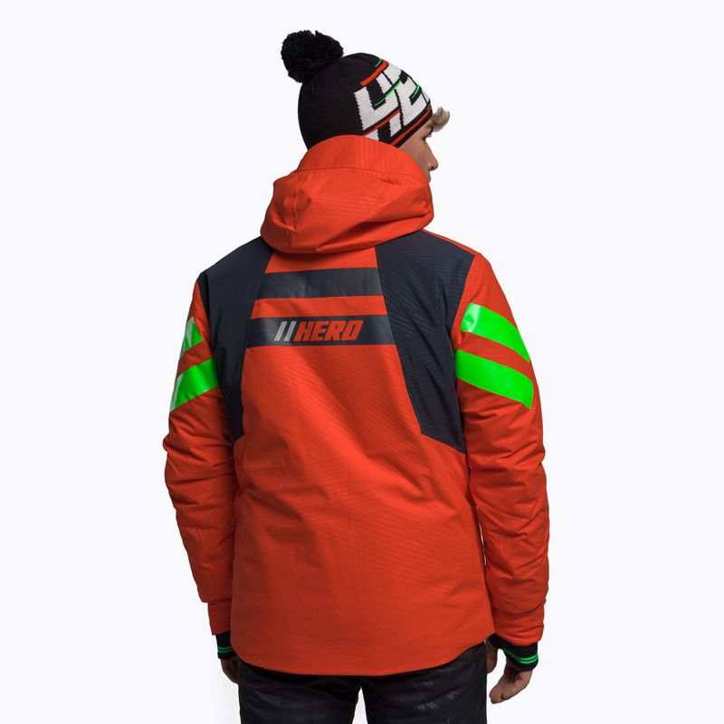Vyriška slidinėjimo striukė Rossignol Hero Aile Jkt neon red 4