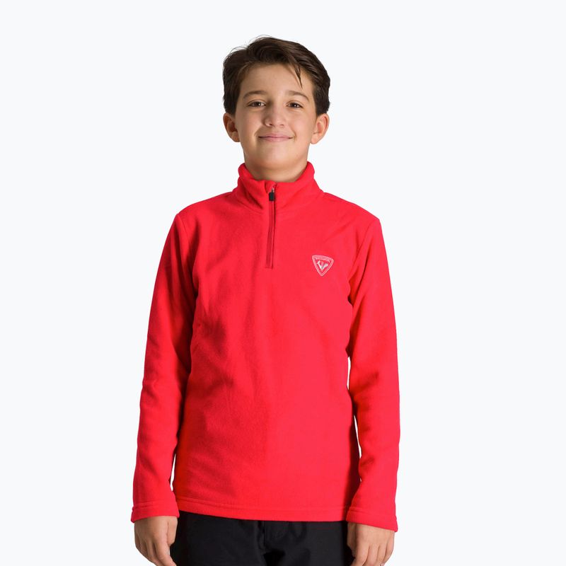 Rossignol vaikiški slidinėjimo marškinėliai 1/2 Zip Fleece orange