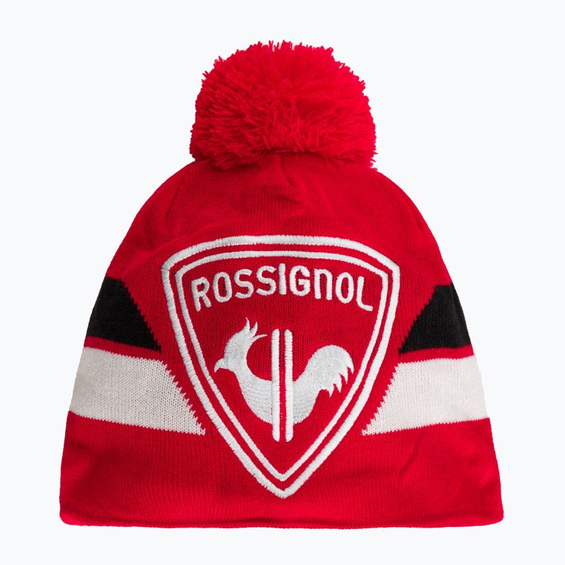 Rossignol L3 Jr Rooster sports raudona vaikiška žieminė kepurė 5