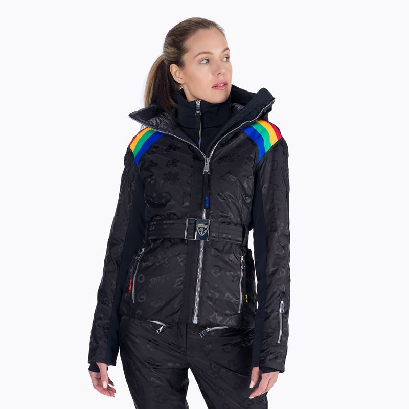 Moteriška slidinėjimo striukė Rossignol W Rainbow black
