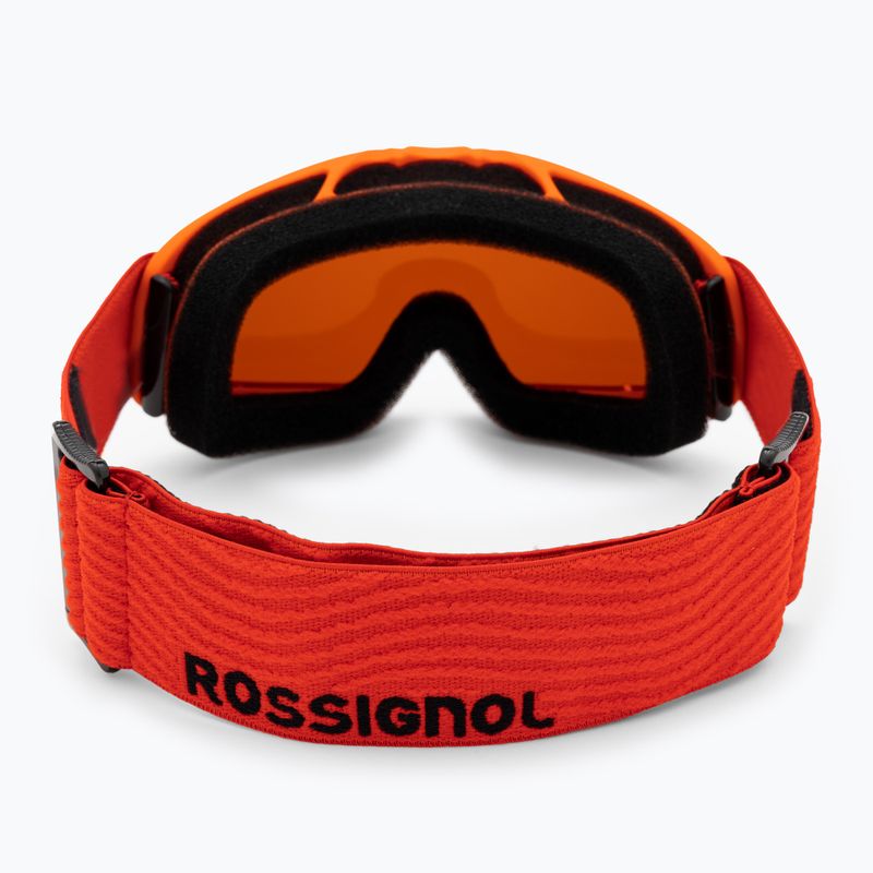 "Rossignol Raffish S" oranžiniai/oranžiniai vaikiški slidinėjimo akiniai 3