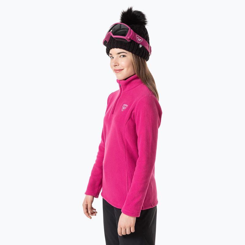 Rossignol Girl Fleece orchid pink vaikiškas slidinėjimo džemperis 3