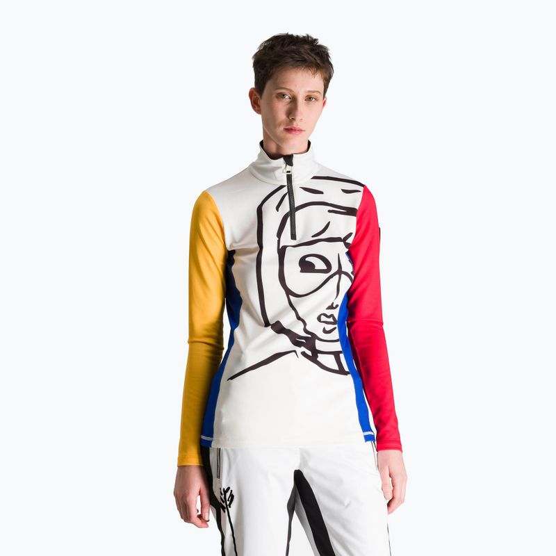 Moteriški slidinėjimo džemperiai Rossignol Bessy 1/2 Zip Top multicolor