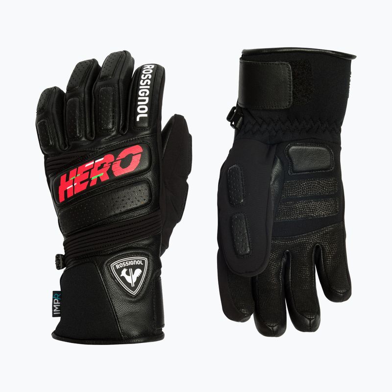 Rossignol vyriškos slidinėjimo pirštinės Wc Expert Lth Impr G black 8