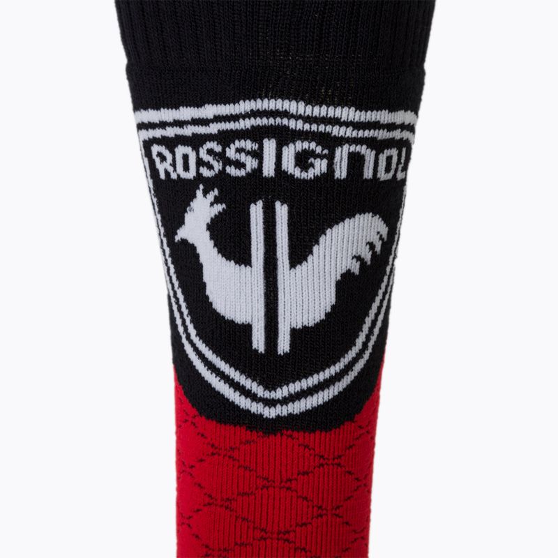 Rossignol L3 Termotech 2P raudonos vaikiškos slidinėjimo kojinės 4