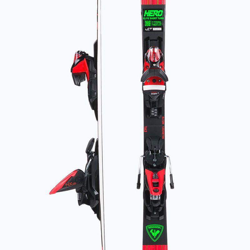Rossignol Hero Elite ST TI K + NX12 raudonos kalnų slidės 5