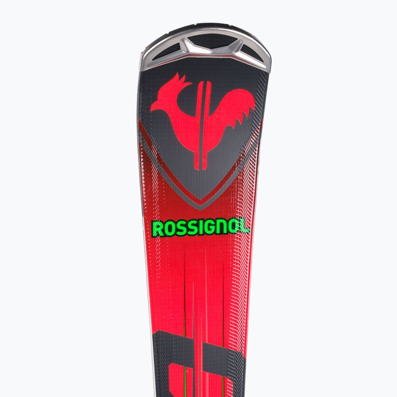 Rossignol Hero Elite ST TI K + NX12 raudonos kalnų slidės 8